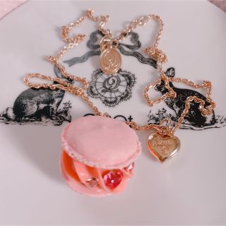 キューポット(Q-pot.)のQ-pot. 名古屋高島屋店限定♡ハートフルマカロン ネックレス(ネックレス)