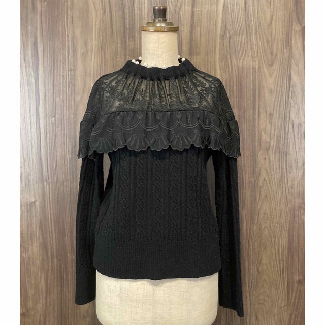 商店 MUVEIL WORK ミュベールニット 刺繍飛行機OO267 thebrazilian.co.uk