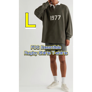 フィアオブゴッド(FEAR OF GOD)のFOG Essentials エッセンシャルズ ラガーシャツ オフ ブラック L(Tシャツ/カットソー(七分/長袖))