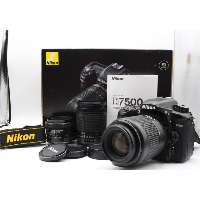 Nikon - ニコンの最新機種♪一眼レフ入門機に ️Nikon D7500 トリプルレンズの通販 by Saki’sCameraShop