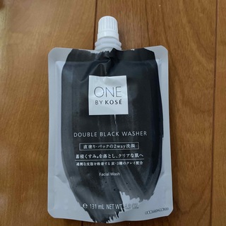 ワンバイコーセー(ONE BY KOSE（KOSE）)のONE BY KOSE ダブル ブラック ウォッシャー(140g)未使用(洗顔料)