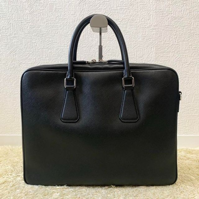 海外輸入】 PRADA プラダ ビジネスバッグ 2way 三角プレート