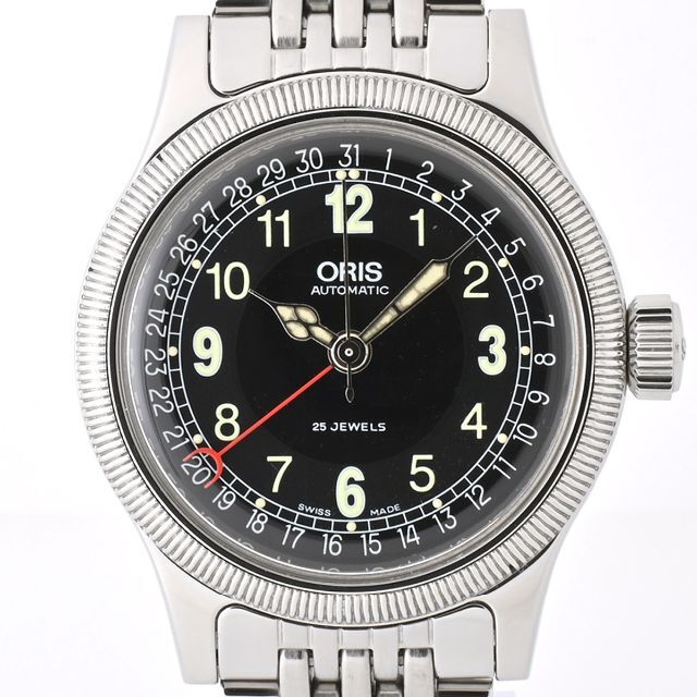 大人女性の - ORIS オリス　 7463C【中古】E-152429 ビッグクラウン　ポインターデイト　 腕時計(アナログ)
