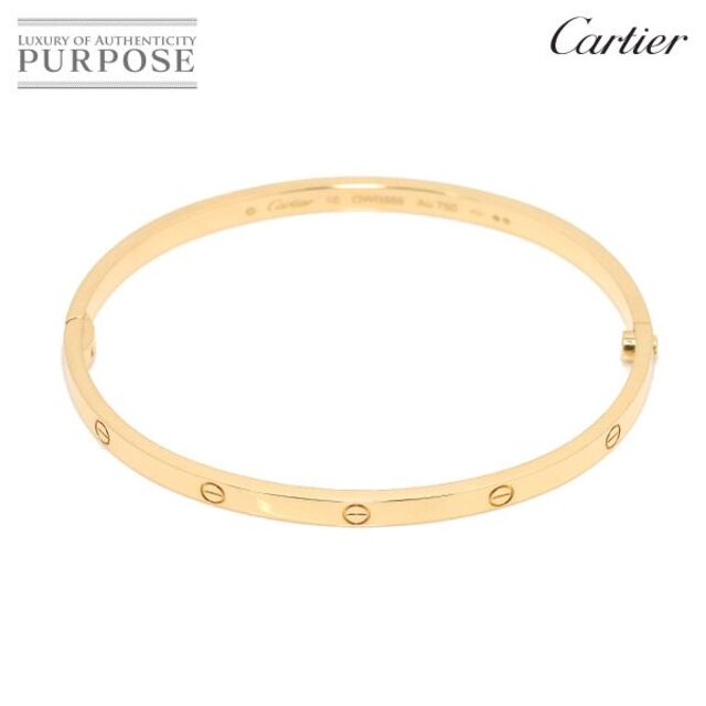 今季一番 ブレス ラブ Cartier カルティエ - Cartier SM 90173319 VLP バングル ブレスレット 750 イエローゴールド YG K18 #18 ブレスレット+バングル