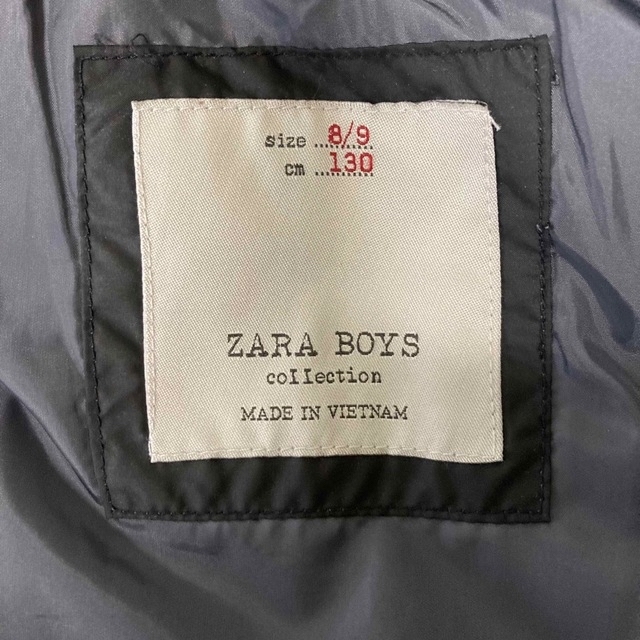 ZARA(ザラ)のZARA BOYS ザラボーイズ　アウター　ダウンベスト　ブラック　130 キッズ/ベビー/マタニティのキッズ服男の子用(90cm~)(ジャケット/上着)の商品写真