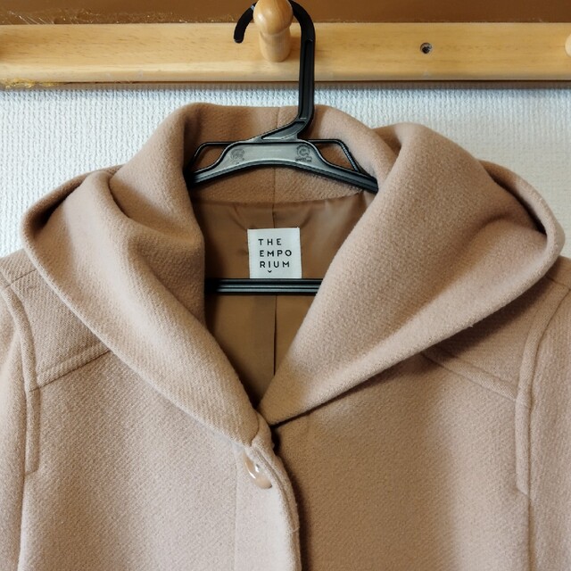 THE EMPORIUM(ジエンポリアム)のジ・エンポリアム ウール コート M キャメル レディースのジャケット/アウター(その他)の商品写真