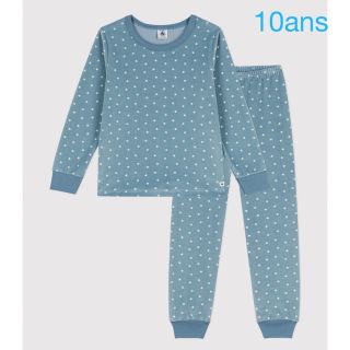 プチバトー(PETIT BATEAU)のプチバトー　新品タグ付き　ベロア　長袖　パジャマ　10ans/140cm(パジャマ)