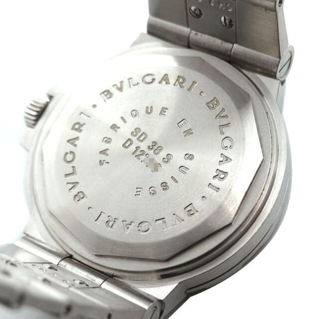 ブルガリ BVLGARI ディアゴノ スクーバー SD38S メンズ 腕時計 デイト ブラック 文字盤 オートマ 自動巻き Diagono Scuba VLP 90177233