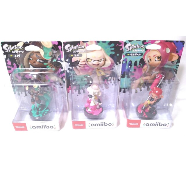 フィギュア【新品未開封】amiiboヒメ、イイダ、タコガールセット【スプラトゥーン】