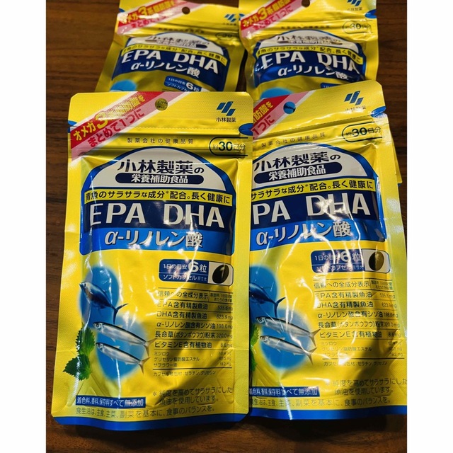 小林製薬 EPA DHA α-リノレン酸 サプリ 4袋120日分 新品未開封品のサムネイル