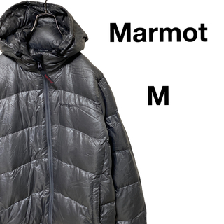 マーモット(MARMOT)のMarmot マーモット ダウンジャケット ワンポイントロゴ Mサイズ グレー(ダウンジャケット)