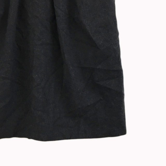 Rouge vif(ルージュヴィフ)のルージュヴィフ スカート タイト ミニ タック フリル 無地 ウール グレー レディースのスカート(ミニスカート)の商品写真