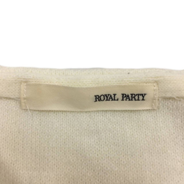 ROYAL PARTY(ロイヤルパーティー)のロイヤルパーティー セーター ニット プルオーバー ナイロン 長袖 F 白 レディースのトップス(ニット/セーター)の商品写真