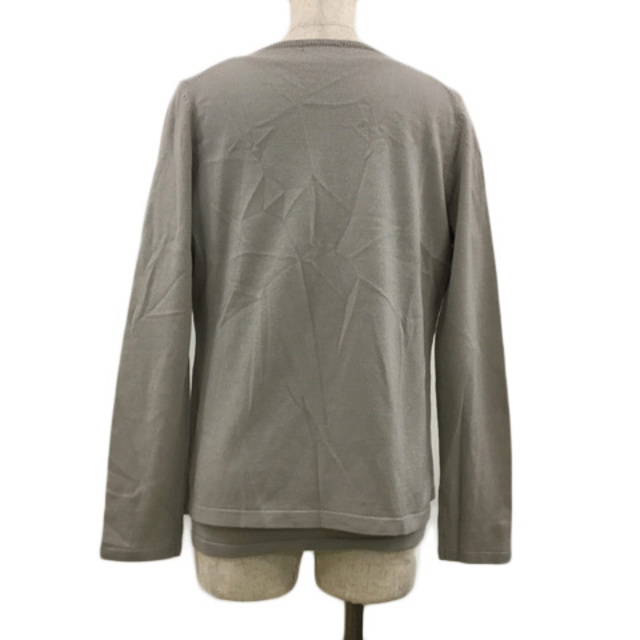INED(イネド)のイネド アンサンブル ニット カーディガン 長袖 セーター 半袖 13 グレー レディースのトップス(アンサンブル)の商品写真