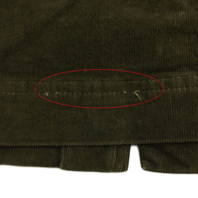 ROSE BUD(ローズバッド)のローズバッド スカート タイト ミモレ 膝下 コーデュロイ スリット 1 緑 レディースのスカート(ひざ丈スカート)の商品写真