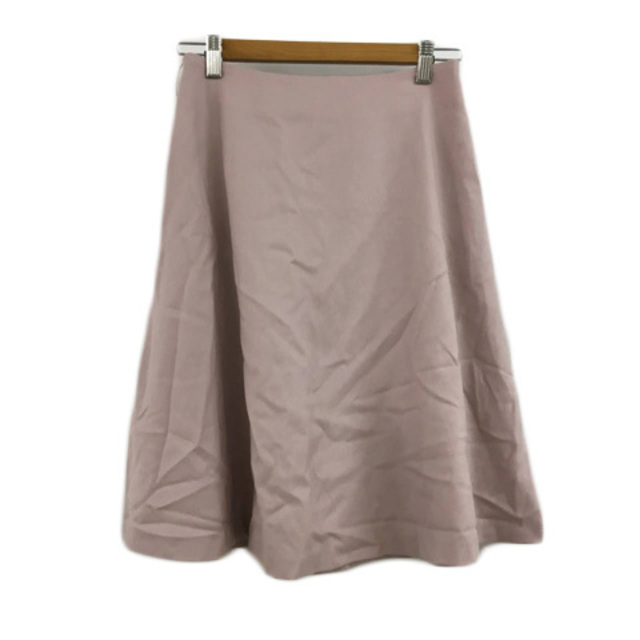 UNTITLED(アンタイトル)のアンタイトル スカート フレア 膝丈 無地 ウール 2 ピンク レディースのスカート(ひざ丈スカート)の商品写真