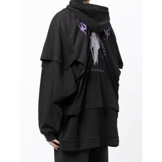 超可爱 RAF SIMONS レイヤードフーディ パーカー ラフシモンズ 死神