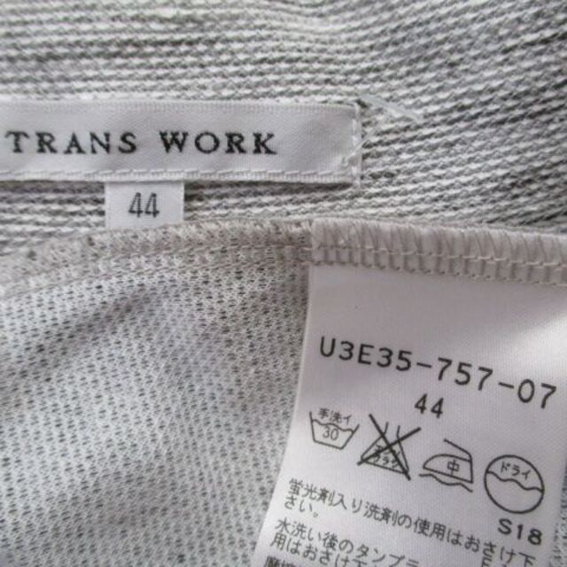 TRANS WORK(トランスワーク)のトランスワーク 麻混ジャケット 44 三陽商会 春夏 大きいサイズ レディースのジャケット/アウター(テーラードジャケット)の商品写真