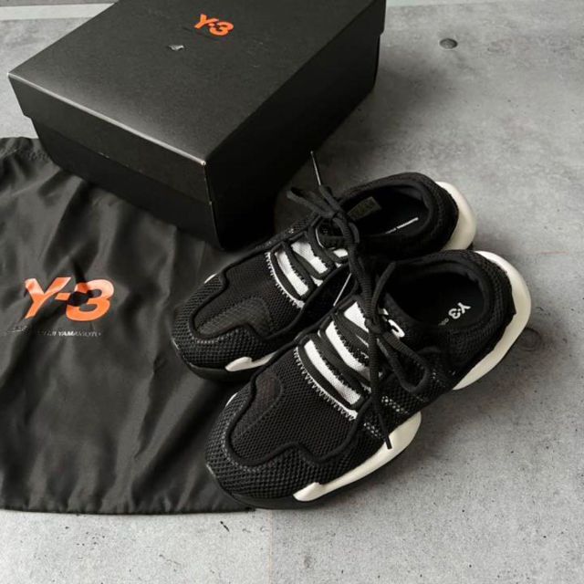Y-3(ワイスリー)の極美品Y-3RENレイヤードメッシュスニーカー２７ｃｍ箱付 メンズの靴/シューズ(スニーカー)の商品写真