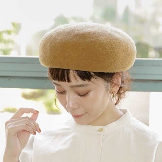 STUDIO CLIP(スタディオクリップ)の洗えるふんわりきれいベレー レディースの帽子(ハンチング/ベレー帽)の商品写真