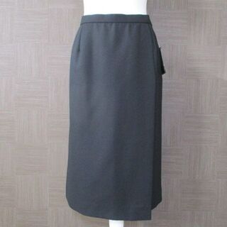 レリアン(leilian)の新品 レリアン Leilian 黒 スカート 15+ 日本製 大きいサイズ(ひざ丈スカート)