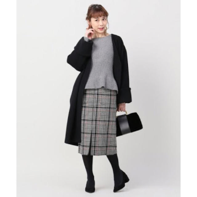 Spick&Span Wポケットチェックタイトスカート