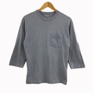 グローバルワーク(GLOBAL WORK)のグローバルワーク Tシャツ カットソー プルオーバー 無地 七分袖 S 水色(その他)