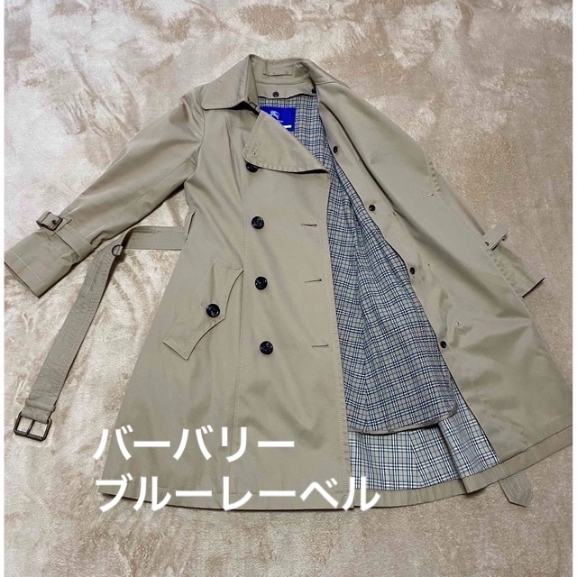 Burberry bluelabel ロングトレンチコート 36 ジャケット/アウター