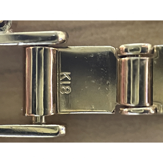 K18 6面 ダブル 喜平 ブレスレット メンズのアクセサリー(ブレスレット)の商品写真