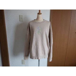 ビームス(BEAMS)の★人気 格安 BEAMS 刺繍 ビッグ クルーネックスウェット M ブランド(スウェット)