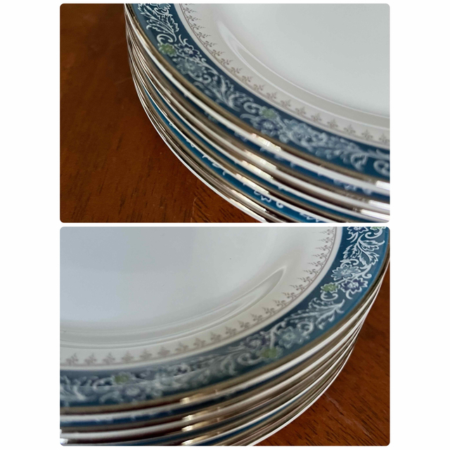 WEDGWOOD(ウェッジウッド)の【黒壺美品】ウェッジウッド★チェルトナム★ケーキ皿　6枚 インテリア/住まい/日用品のキッチン/食器(食器)の商品写真