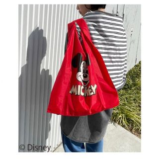 ジャーナルスタンダード(JOURNAL STANDARD)の新品☆赤　BAGGU×relume「Mickey Mouseデザイン」エコバッグ(エコバッグ)