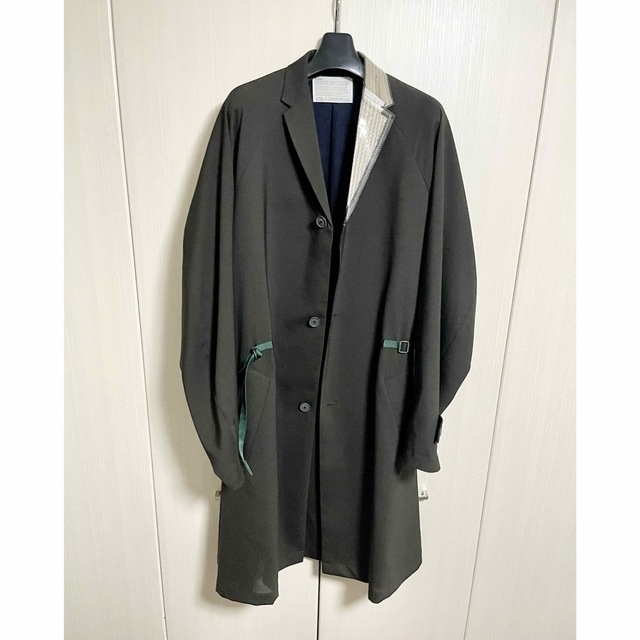 天然石ターコイズ 新品 22AW kolor カラー Coat 切替チェスターコート