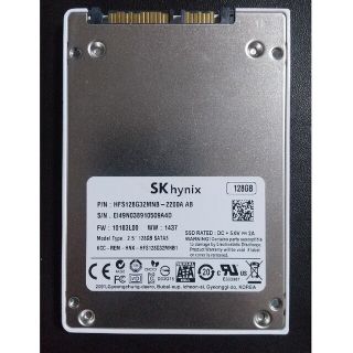 SK hynix　MLC　SSD　128GB　　HFS128G32MNB-220(PCパーツ)