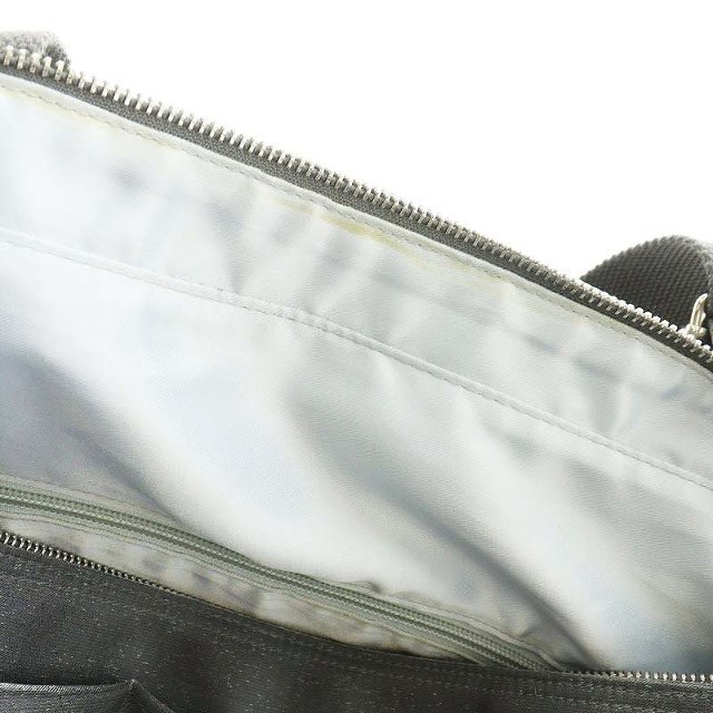 repetto(レペット)のレペット Repetto ボストンバック ハンドバッグ ロゴ刺繍 シルバー色 レディースのバッグ(ボストンバッグ)の商品写真
