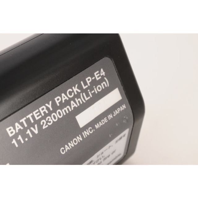 【動作確認済】Canon キヤノン LP-E4 バッテリー 純正充電池 劣化ゼロ 5