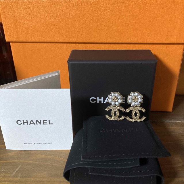 本物品質の CHANEL - 正規品 CHANEL パール イヤリング イヤリング