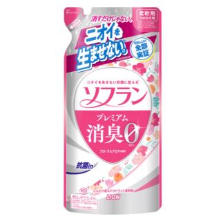 ライオン(LION)のソフラン プレミアム消臭 柔軟剤 フローラルアロマの香り詰め替え用 420ml (洗剤/柔軟剤)