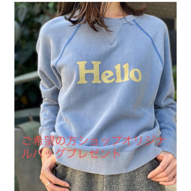 新品 HELLO SWEAT L/S URAKE DYED Sax