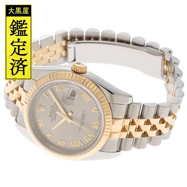 ROLEX(ロレックス)のロレックス  デイトジャスト 116233  YG　SS　グレーローマ【200】 メンズの時計(腕時計(アナログ))の商品写真