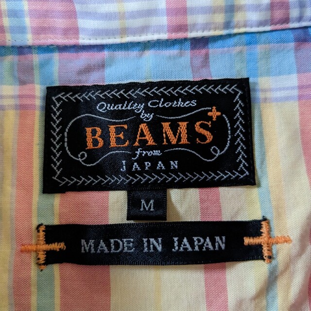 【値下げ】BEAMS ビームス メンズ マドラスチェック半袖シャツ 2