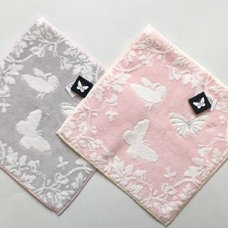 ハナエモリ(HANAE MORI)のももっクマ様専用　新品HANAE MORI ハンカチ ２枚セット　ピンク　グレー(ハンカチ)