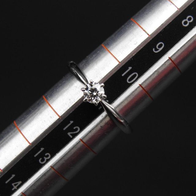 〔正規品〕4℃ PT950 D0.25ct リング G/VS1/3EX 11号 1