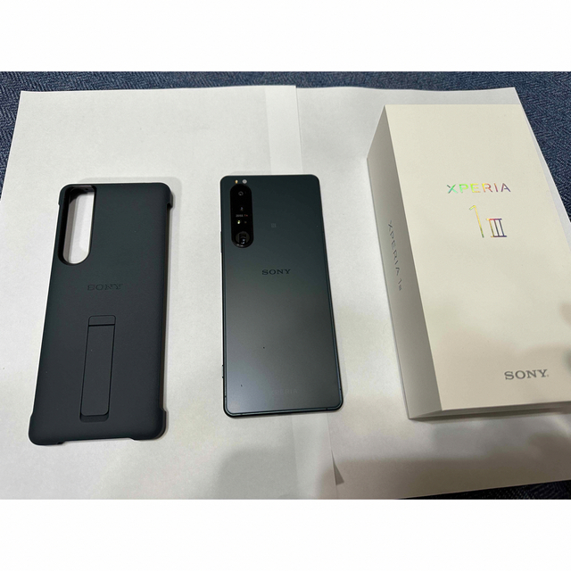 スマホ/家電/カメラお値下げ済！SONY直販限定色モデル　Xperia 1 III フロストグリーン