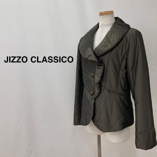 JIZZO CLASSICO ジッツオクラシコ ビジュー付きライトアウター 美品 レディースのジャケット/アウター(ナイロンジャケット)の商品写真