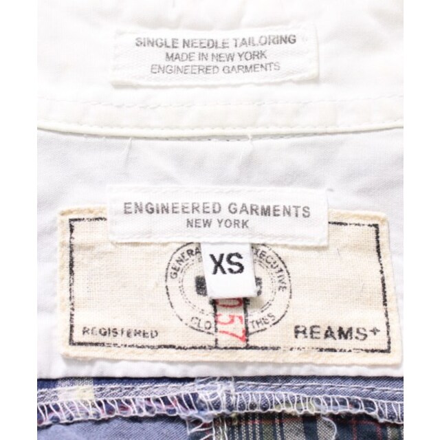 Engineered Garments カジュアルシャツ XS 白x青 2