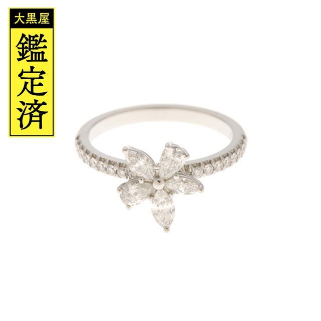 【50％OFF】 & Tiffany Co. ビクトリアミックスクラスターリング/PT/D/4.1g【434】 ティファニー - リング(指輪)