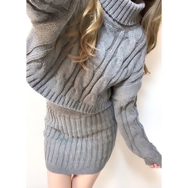 ニットセットアップ♡ザラ ジェイダ エモダ スナイデル レディ アズール 好 3