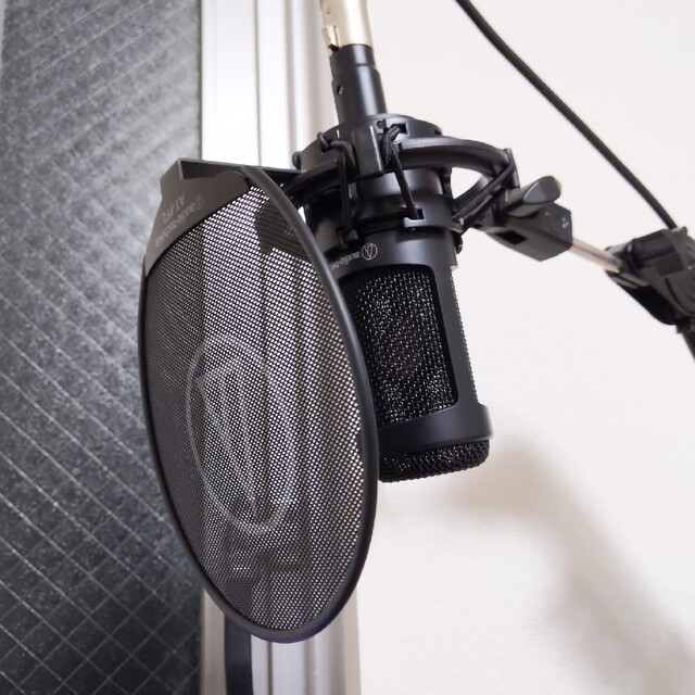 audio-technica(オーディオテクニカ)のAT2035 ポップガード・マイクケーブル付き コンデンサーマイク 楽器のレコーディング/PA機器(マイク)の商品写真