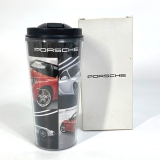 ポルシェ(Porsche)のポルシェ PORSCHE ロゴ ノベルティ タンブラー プラスチック ブラック 未使用(タンブラー)